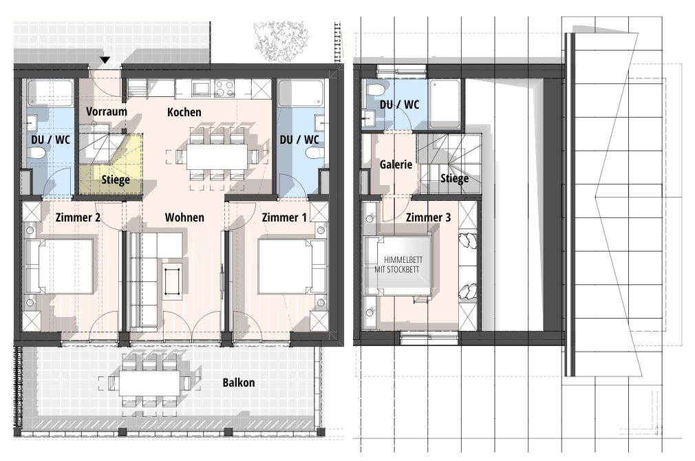 Apartment 21 mit Balkon